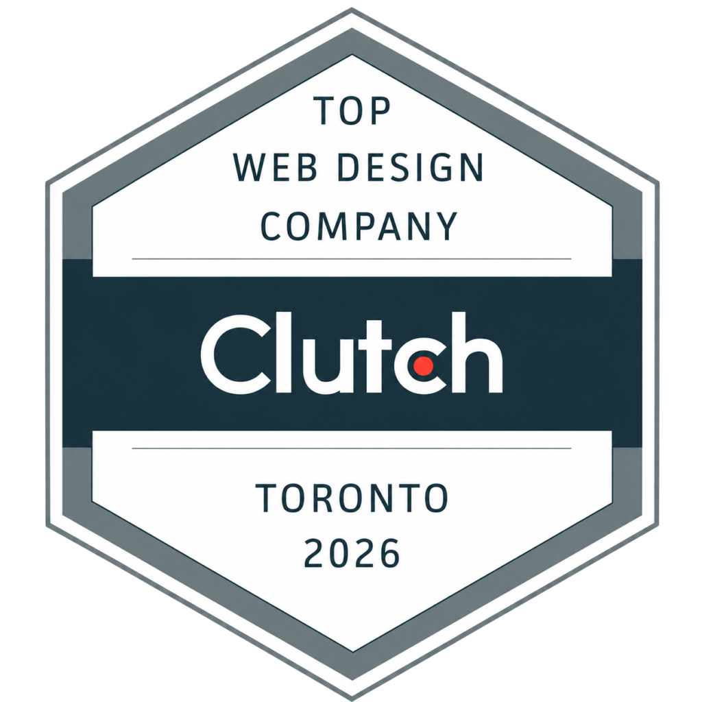 Shift8 Web Clutch Top Web Design Company Canada 2026 award badge