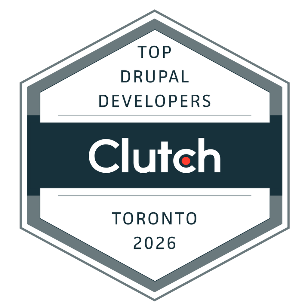 Shift8 Web Clutch Top Drupal Developers Canada 2026 award badge